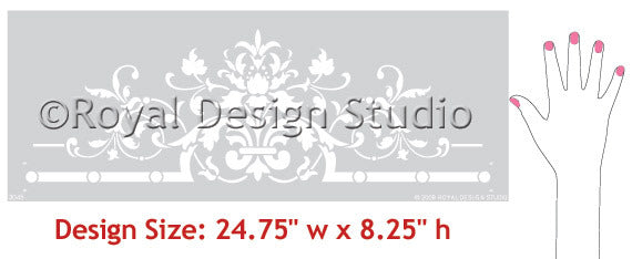 Victorian Ceiling Center Stencil