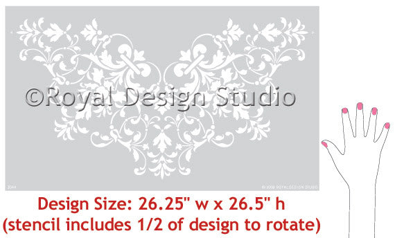 Victorian Ceiling Medallion Stencil