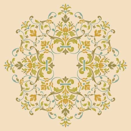 Victorian Ceiling Medallion Stencil