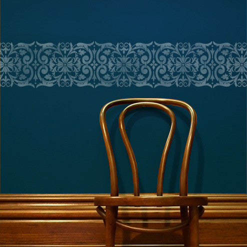 Villa Border Stencil