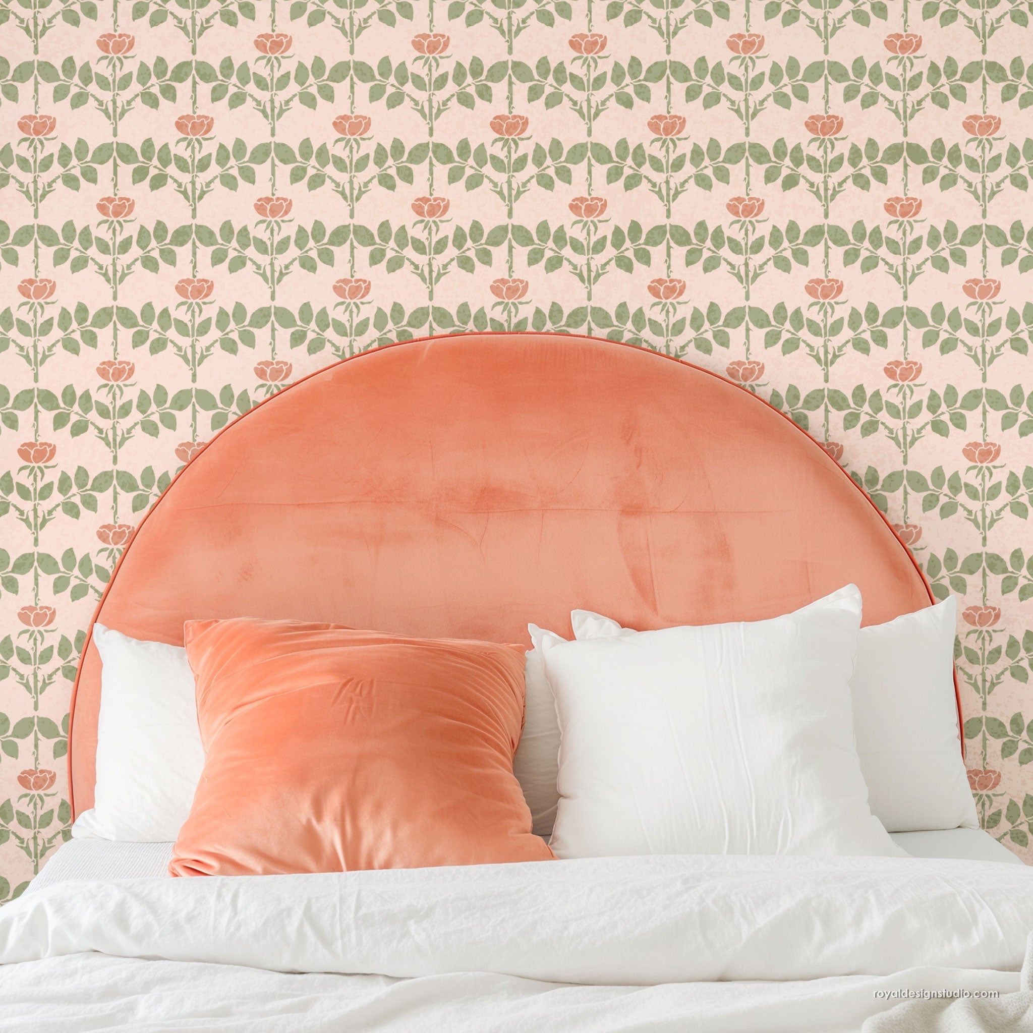 Voysey Briar Rose Art Nouveau Stencil