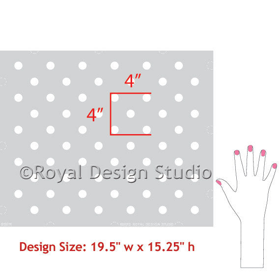 Polka Party Wall Stencil