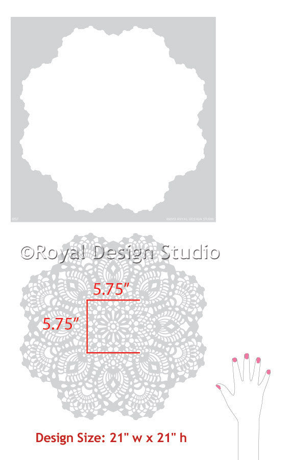 Victoria Lace Doily Stencil