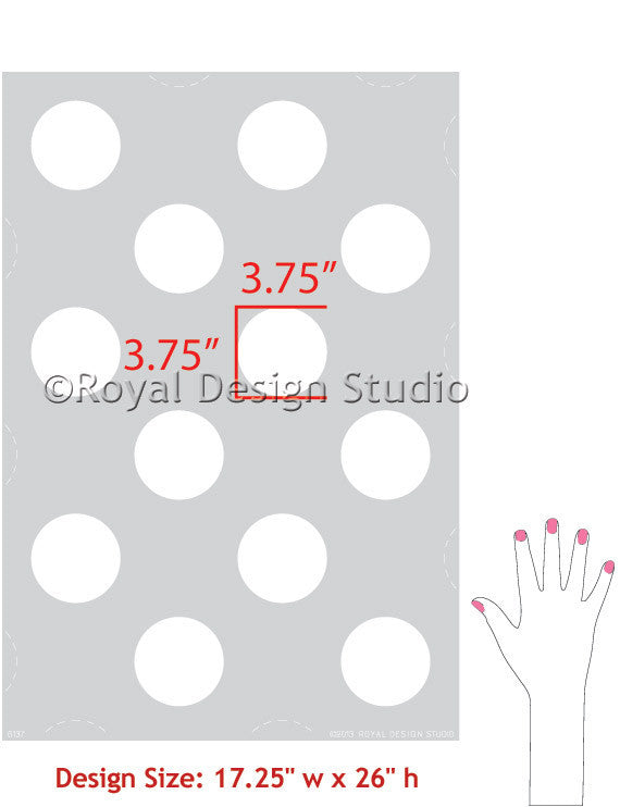 Polka Party Wall Stencil