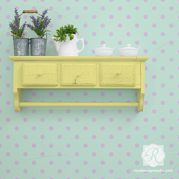 Polka Party Wall Stencil