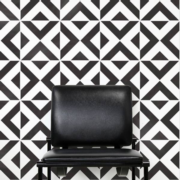 All The Angles Moroccan Wall Stencil