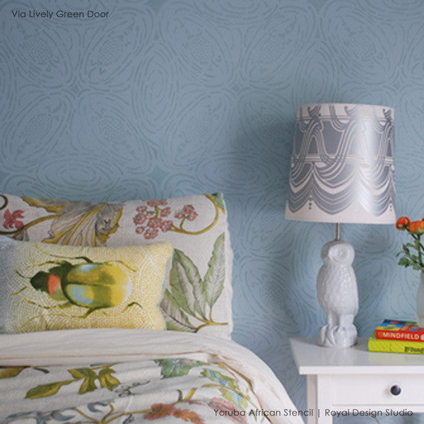 Yoruba African Wall Stencil