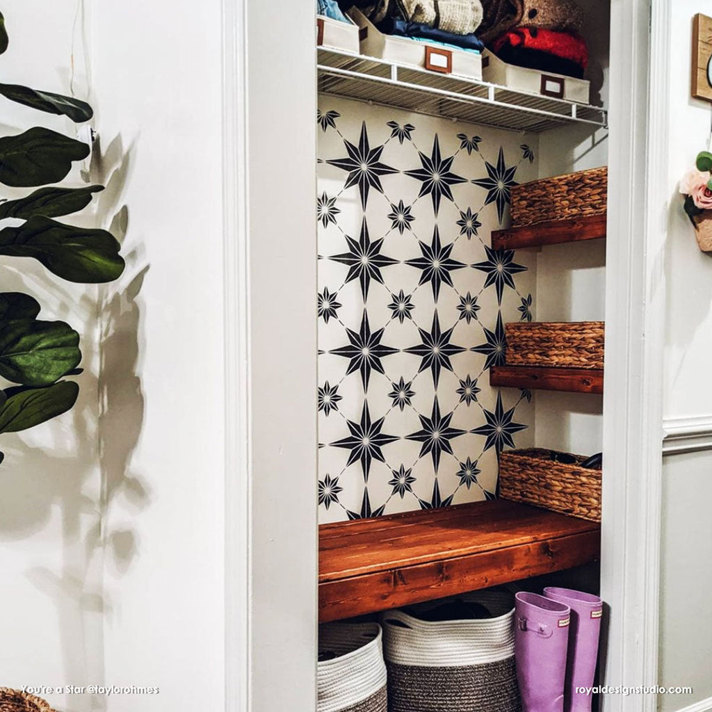 You're a Star Tile Stencil