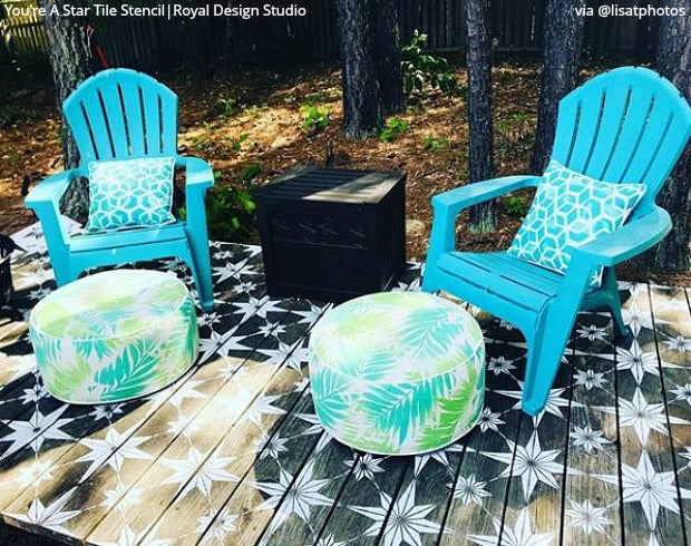 You're a Star Tile Stencil