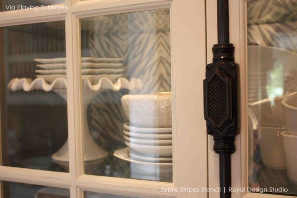 Zebra Stripes Allover Stencil