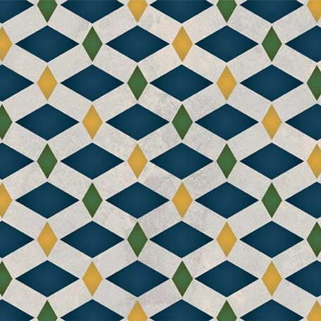 Zelij Diamonds Moroccan Stencil