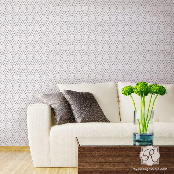 Arrow Outline Raven + Lily Wall Stencil