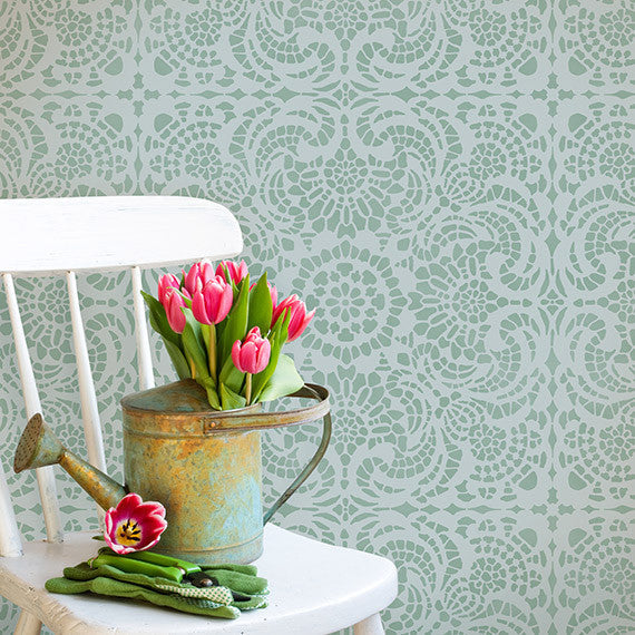 Esperanza Lace Tile Stencil
