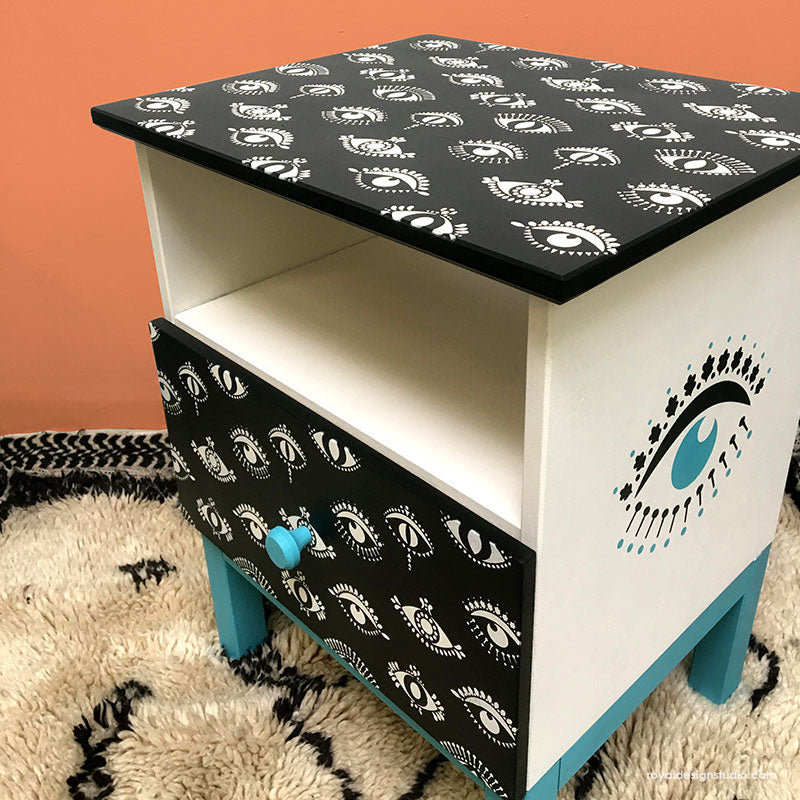 Protective Eyes Furniture Stencil