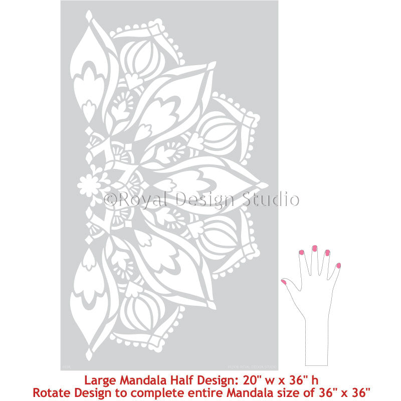 Bhakti Mandala Stencil