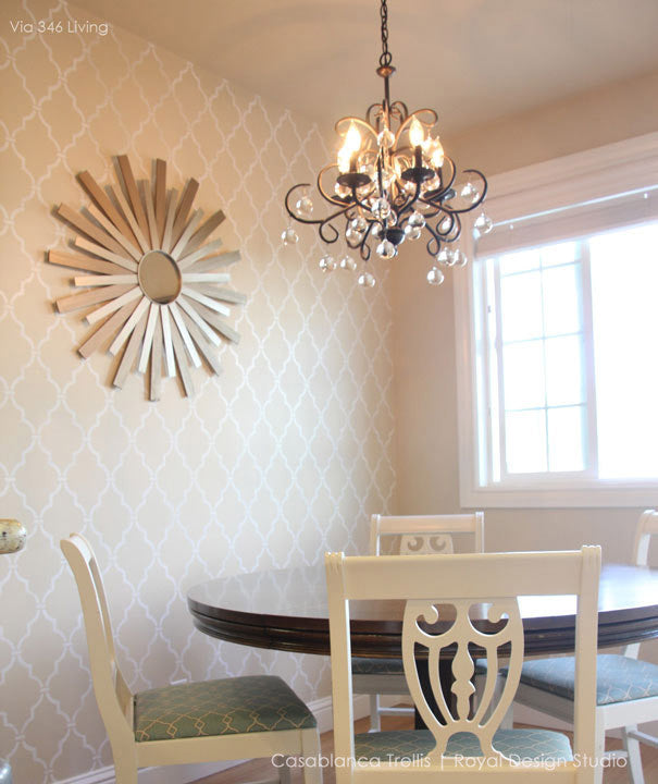 Casablanca Trellis Moroccan Stencil