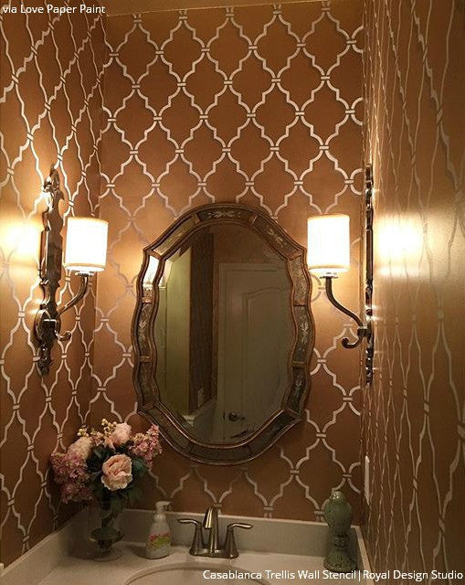 Casablanca Trellis Moroccan Stencil