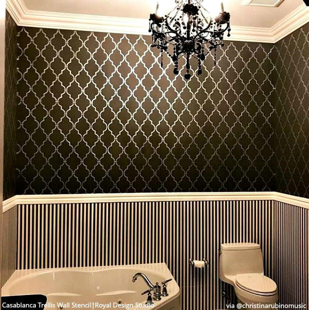 Casablanca Trellis Moroccan Stencil