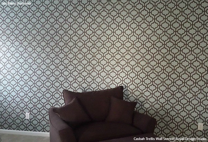 Casbah Trellis Moroccan Wall Stencil