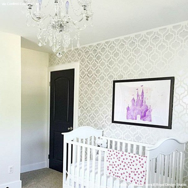 Casbah Trellis Moroccan Wall Stencil