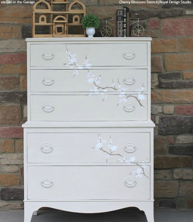 Cherry Blossoms Stencil