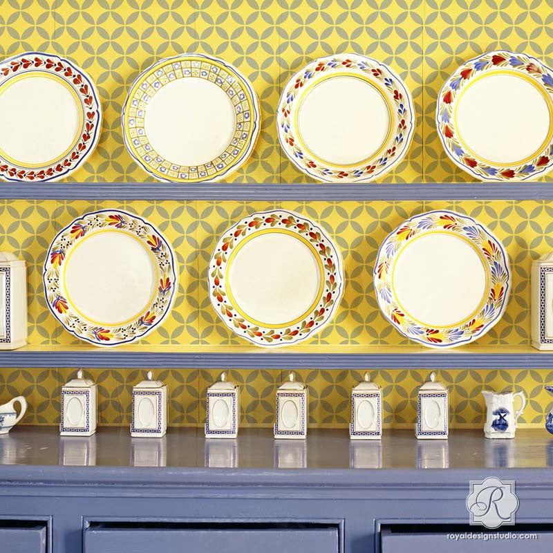 Endless Moorish Circles Moroccan Craft Stencil