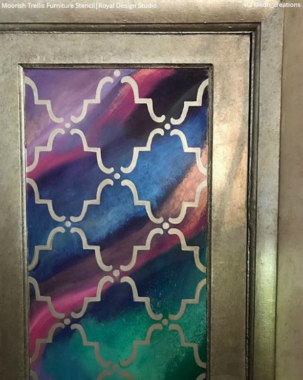 Moorish Trellis Furniture Stencil