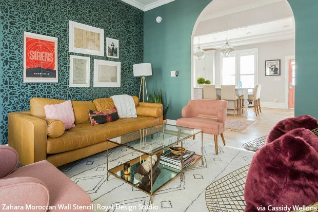 Zahara Moroccan Wall Stencil