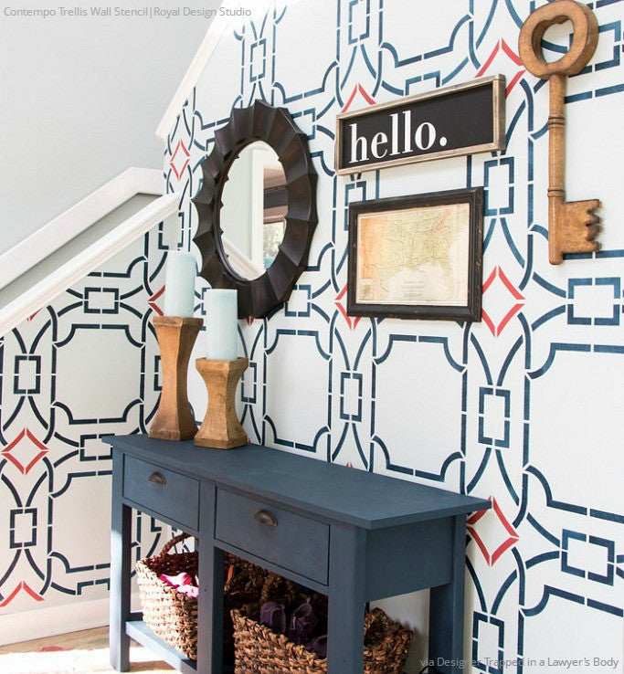 Contempo Trellis Wall Stencil