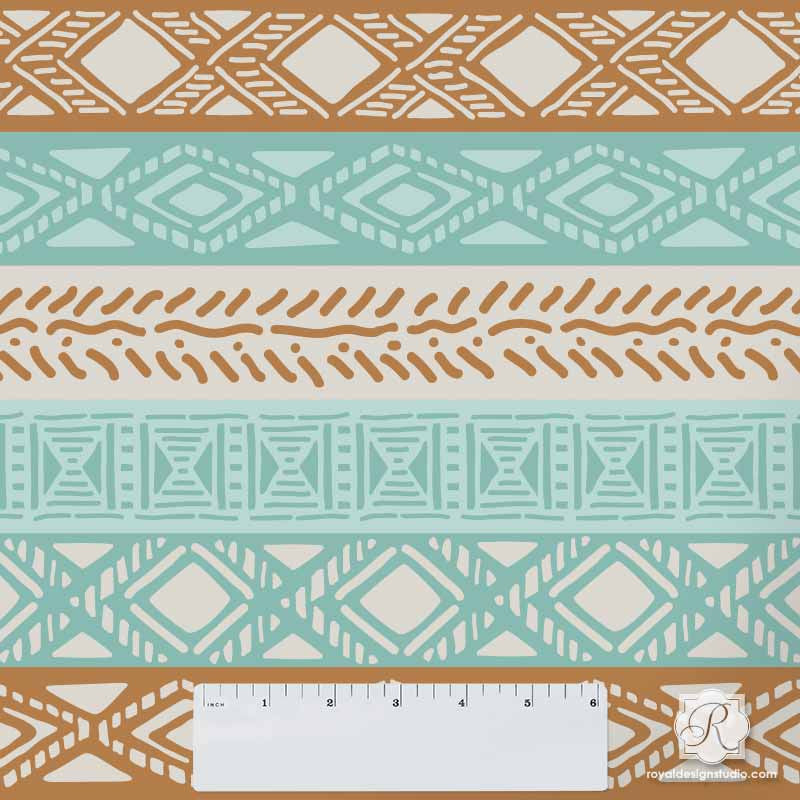 Tribal Border Craft Stencil Set
