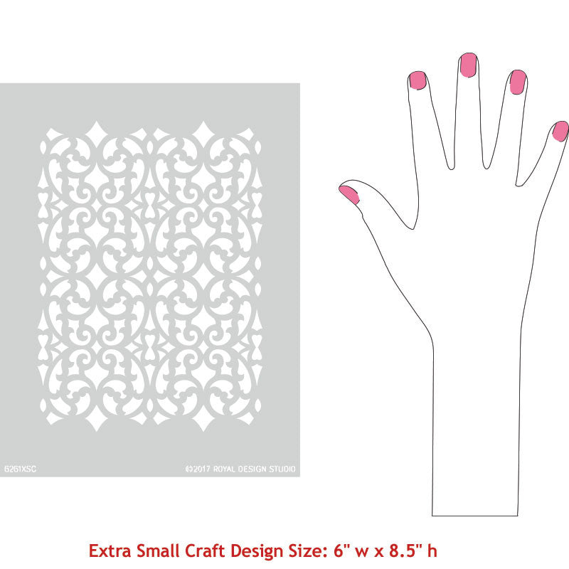 Mansion House Grille Trellis Craft Stencil