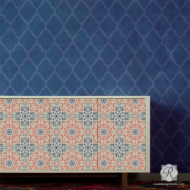 Zahara Moroccan Furniture Stencil