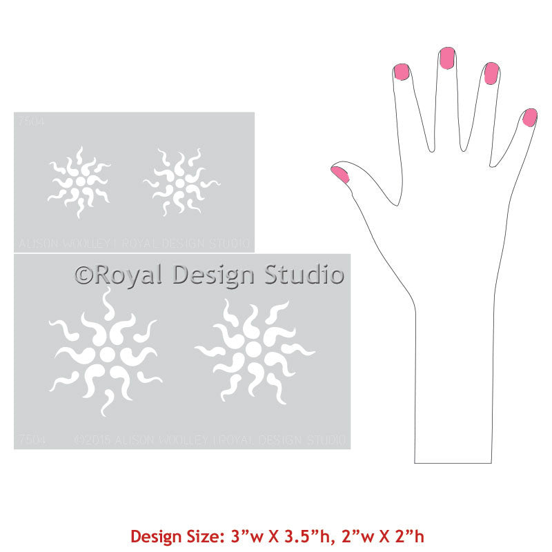 Marzocco Stars Alison Woolley Stencil Set