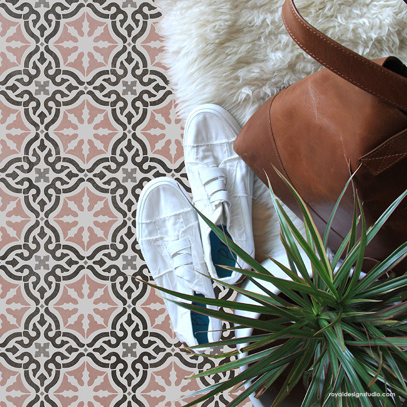 Toledo Tile Allover Stencil