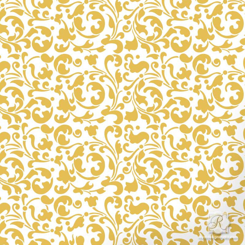 Sultan Swirl Craft Stencil