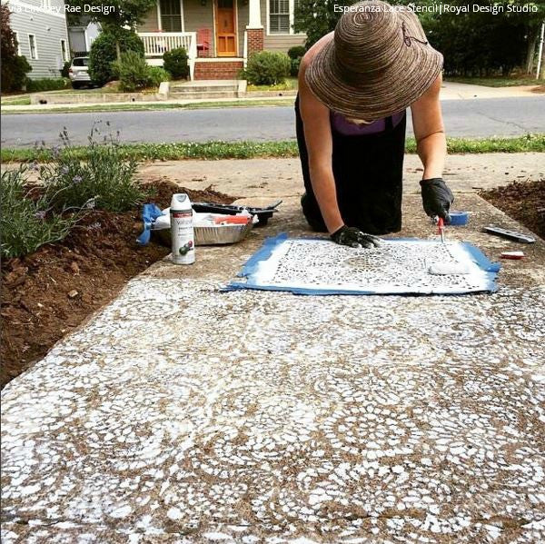 Esperanza Lace Tile Stencil