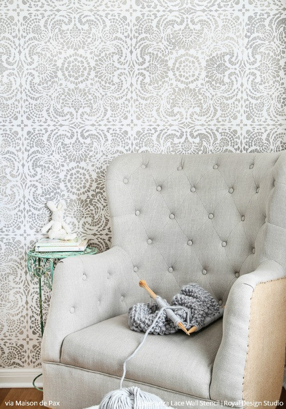 Esperanza Lace Tile Stencil