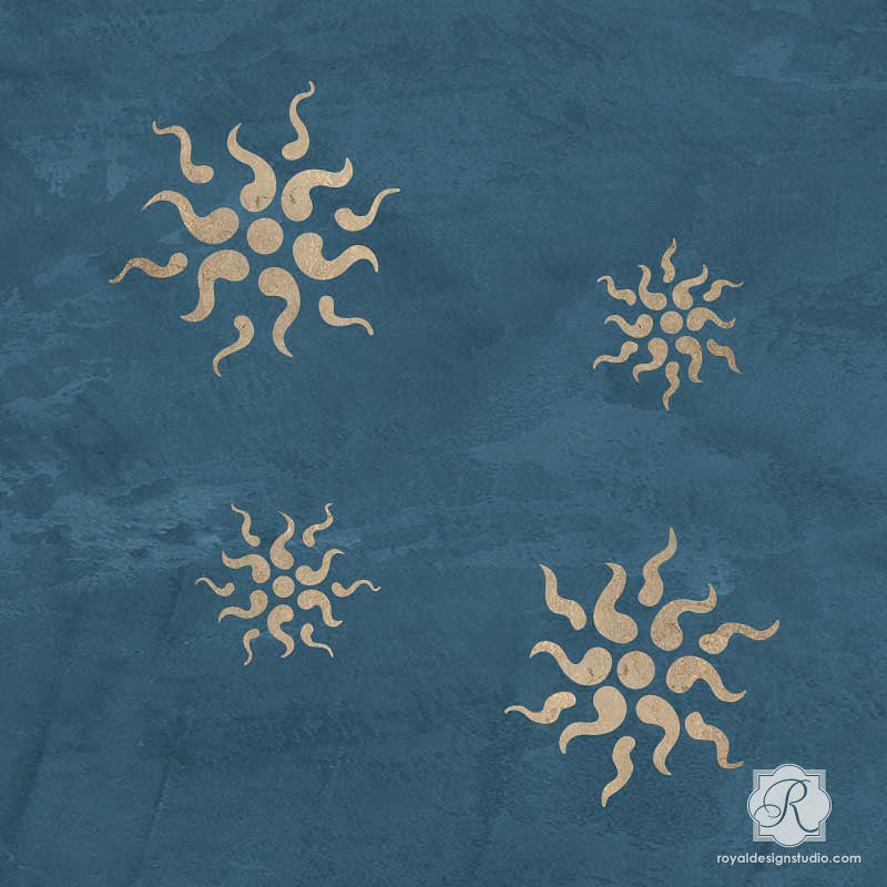 Marzocco Stars Alison Woolley Stencil Set