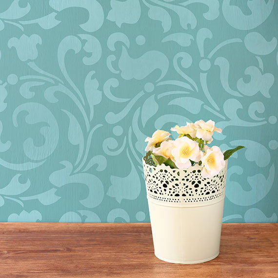 Sultan Swirl Furniture Stencil