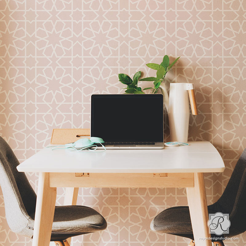 Rabat Allover Wall Stencil