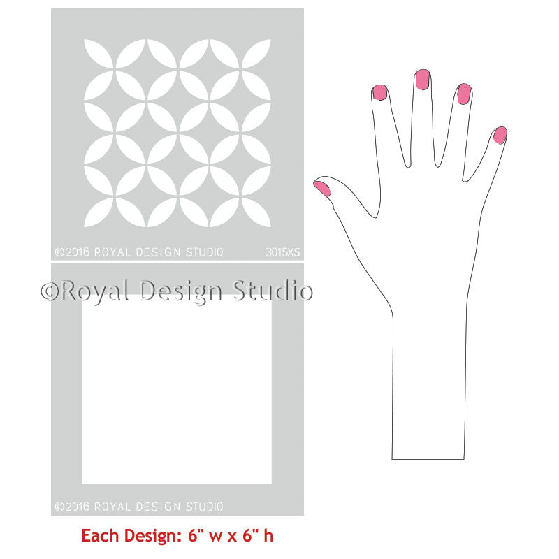 Endless Moorish Circles Moroccan Craft Stencil