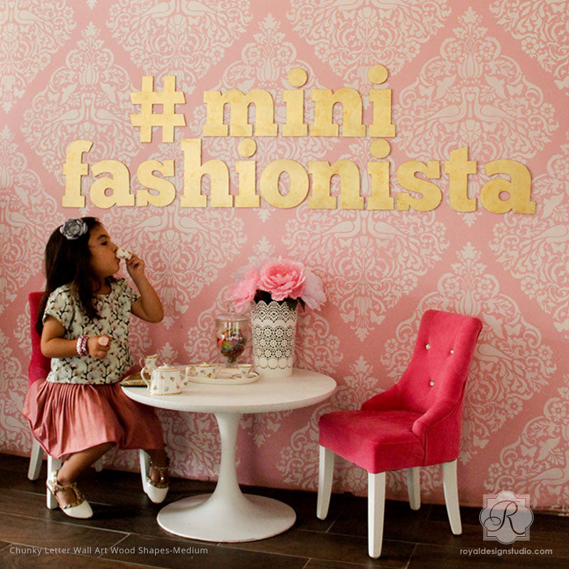 Love Birds Lace Damask Stencil