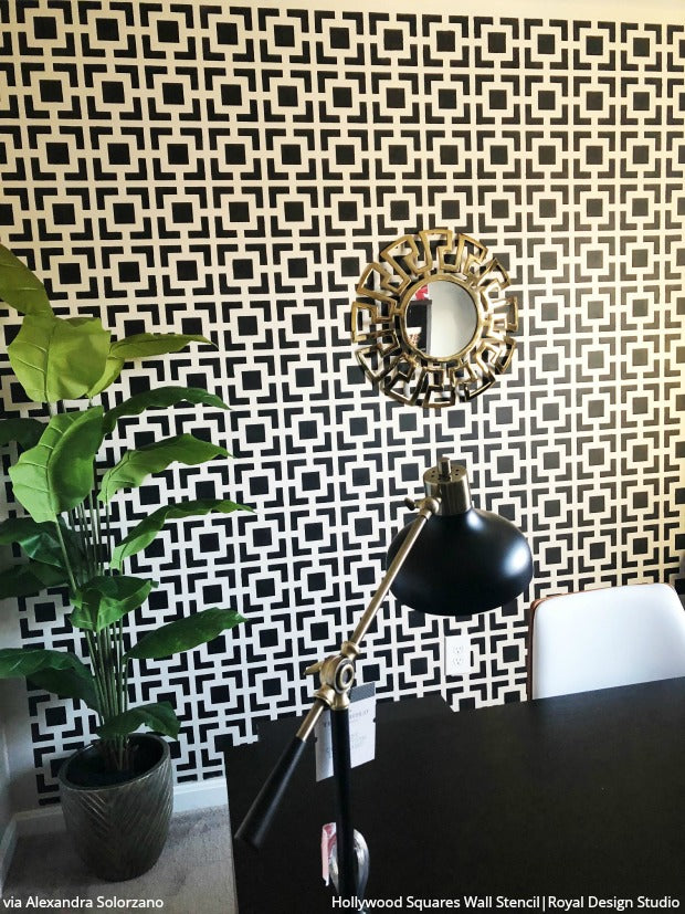 Hollywood Squares Stencil