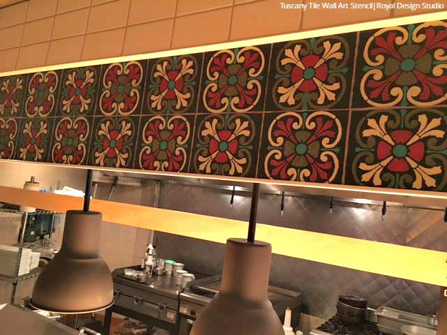Tuscan Tile Stencil