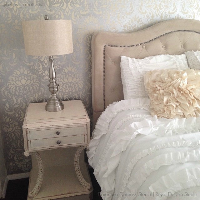 Florentine Damask Wall Stencil