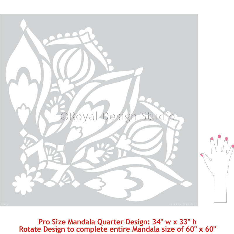 Bhakti Mandala Stencil