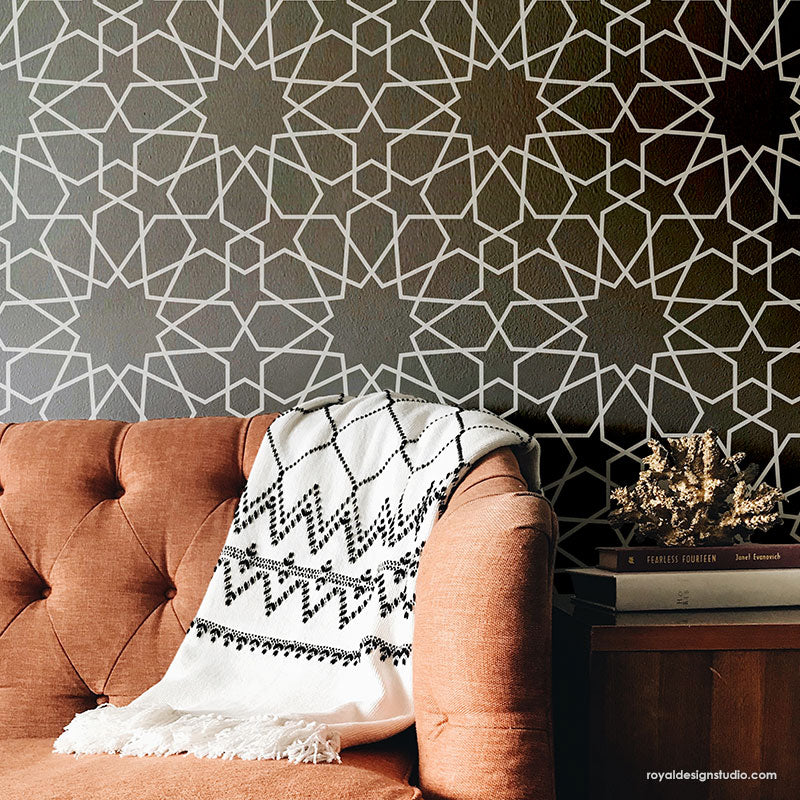 Moroccan Geometry Stencil