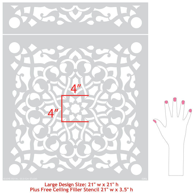 Zahara Moroccan Wall Stencil