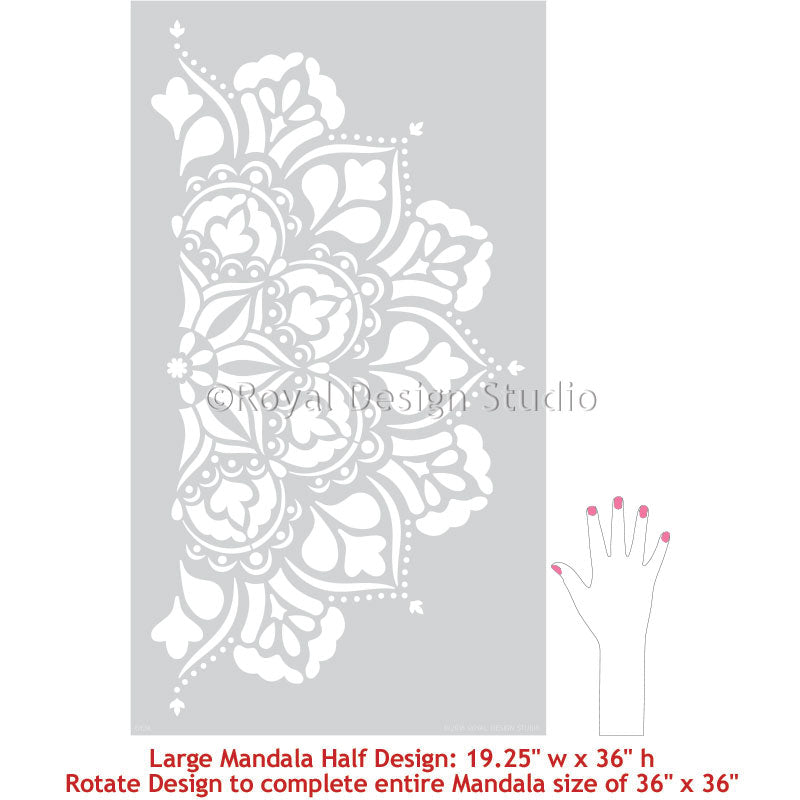 Ananda Mandala Stencil