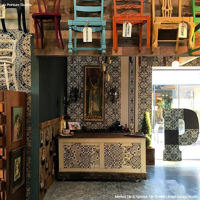 Spanish Tile Stencil Set